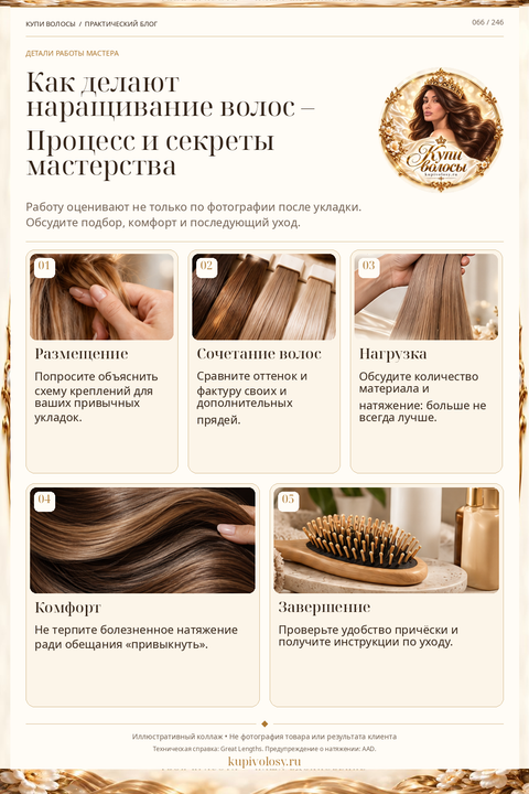 Иллюстрация к статье «Наращивание волос: что отличает продуманную работу мастера»