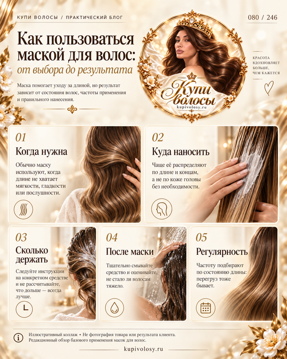 Иллюстрация к статье «Маска для волос: как пользоваться и чего от неё ждать»