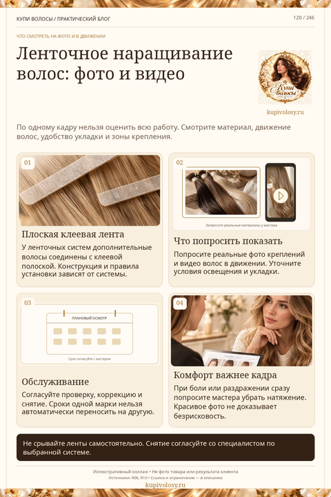 Иллюстрация к статье «Ленточное наращивание волос: стоит ли пробовать и как подготовиться» — вариант 2