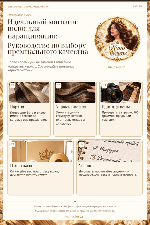Иллюстрация к статье «Как выбрать магазин волос для наращивания: признаки понятного предложения»