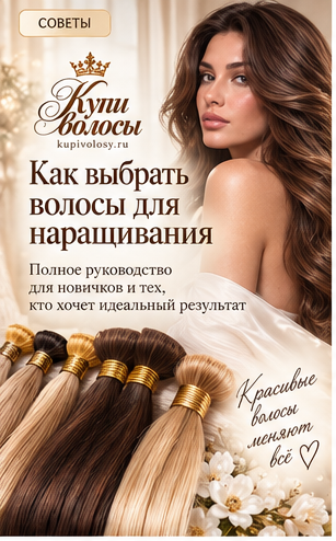Иллюстрация к статье «Как выбрать волосы для наращивания: десять вопросов перед покупкой» — вариант 5