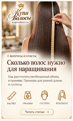 Иллюстрация к статье «Сколько волос нужно для наращивания: какие данные нужны для расчёта» — вариант 4
