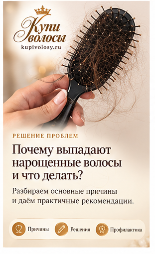 Иллюстрация к статье «Почему выпадают наращённые волосы: сначала определите, что именно изменилось»