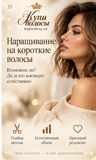 Иллюстрация к статье «Наращивание на короткие волосы: от желаемой длины к реалистичной форме» — вариант 2