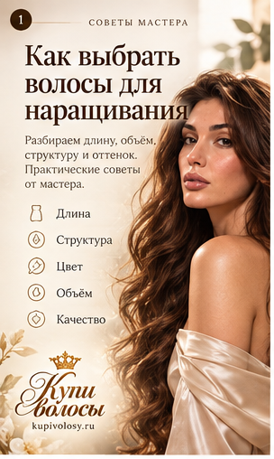 Иллюстрация к статье «Как выбрать волосы для наращивания: десять вопросов перед покупкой» — вариант 7