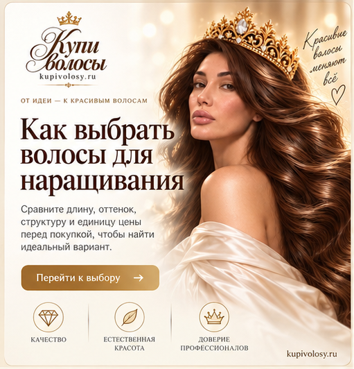 Иллюстрация к статье «Как выбрать волосы для наращивания: десять вопросов перед покупкой» — вариант 2