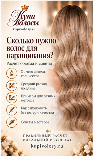 Иллюстрация к статье «Сколько нужно волос для наращивания: как проверить граммы, пряди и комплект» — вариант 2