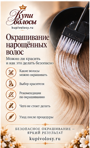 Иллюстрация к статье «Окрашивание наращённых волос: как подготовить решение, а не случайный эксперимент» — вариант 2