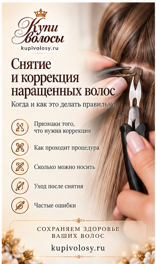 Иллюстрация к статье «Снятие и коррекция наращённых волос: как подготовиться к обслуживанию»