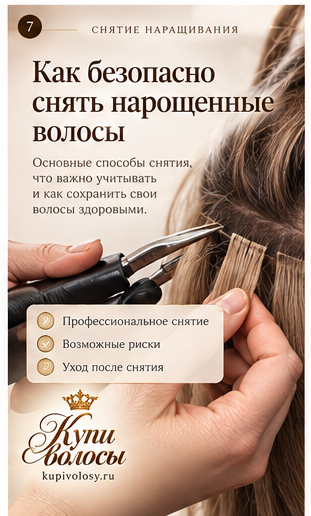 Иллюстрация к статье «Снятие наращённых волос: как подготовиться и избежать грубого воздействия» — вариант 2