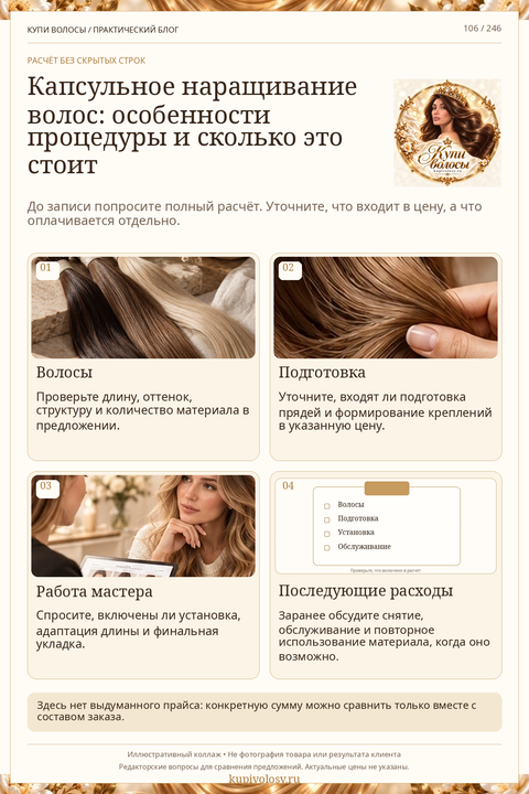 Иллюстрация к статье «Капсульное наращивание волос: как проходит путь от идеи до ухода» — вариант 3