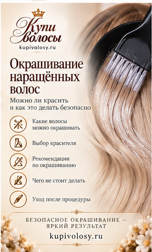 Иллюстрация к статье «Окрашивание наращённых волос: как подготовить решение, а не случайный эксперимент» — вариант 3