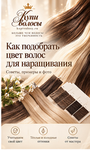 Иллюстрация к статье «Как подобрать цвет волос для наращивания: корни, длина и переходы»