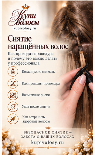Иллюстрация к статье «Снятие наращённых волос: что важно знать до процедуры» — вариант 4