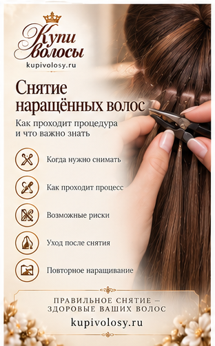 Иллюстрация к статье «Снятие наращённых волос: что важно знать до процедуры» — вариант 3